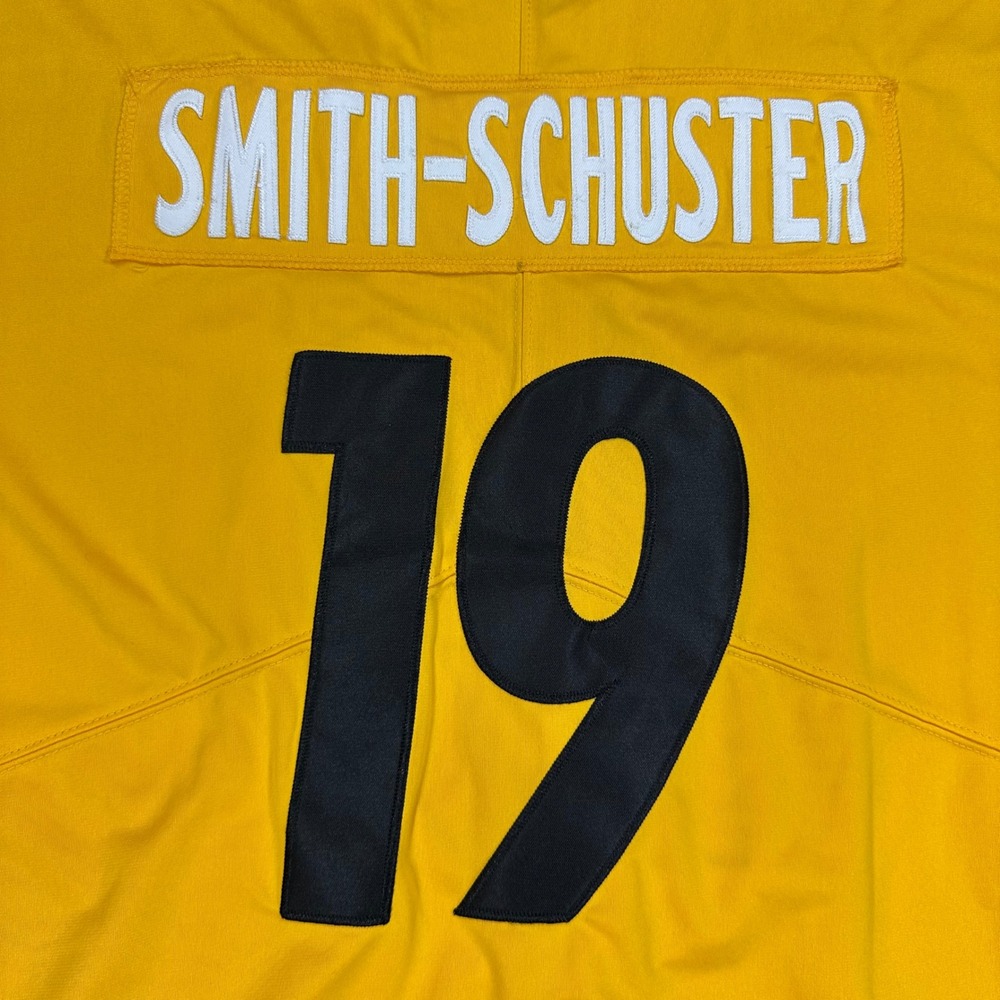 Nike NFL Pittsburgh Steelers JuJu Smith-Schuster 19 Jersey Yellow Mens XL - Picture 11 of 12